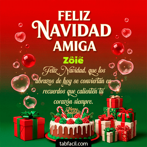 GIF Animado de Feliz Navidad para Zoie - Feliz Navidad Amiga