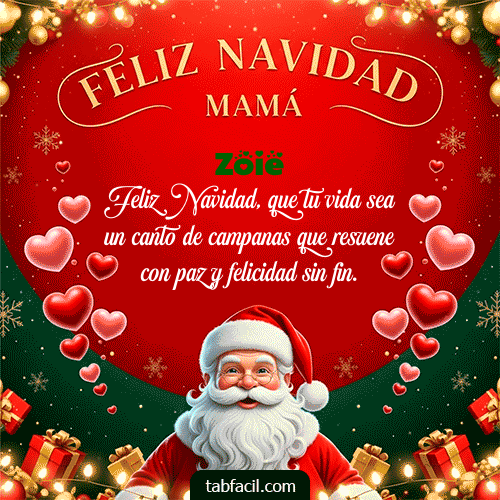 GIF Animado de Feliz Navidad para Zoie - Feliz Navidad Mamá
