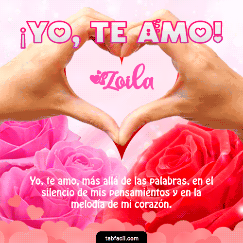 Yo, Te Amo Zoila