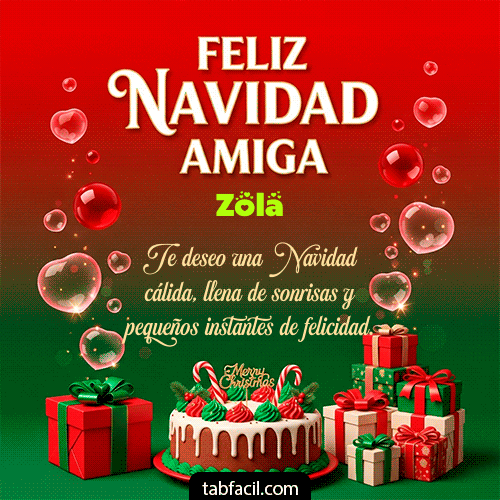 GIF Animado de Feliz Navidad para Zola - Feliz Navidad Amiga