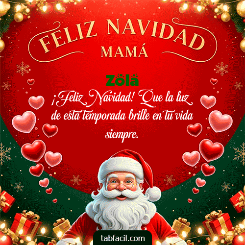 GIF Animado de Feliz Navidad para Zola - Feliz Navidad Mamá
