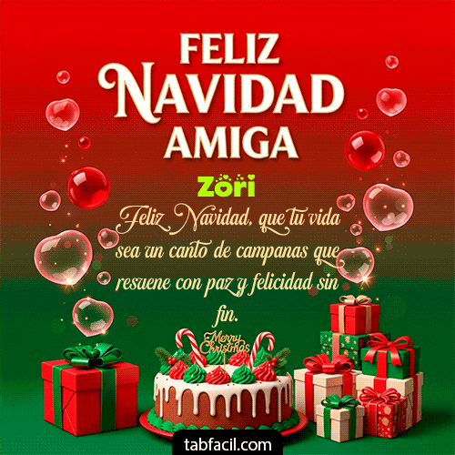 GIF de Zori - Feliz Navidad Amiga
