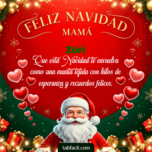 GIF de Zori - Feliz Navidad Mamá