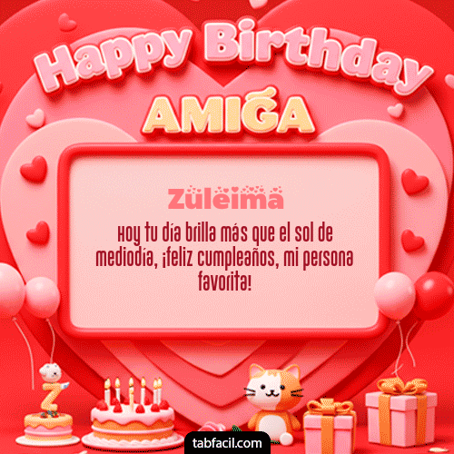 GIF de Zuleima - 🍰 Happy BirthDay Amiga