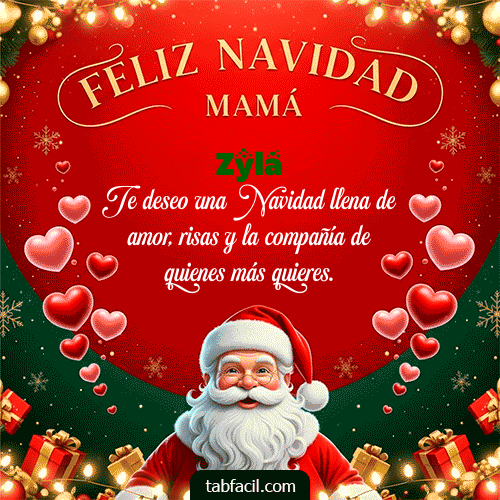 GIF Animado de Feliz Navidad para Zyla - Feliz Navidad Mamá