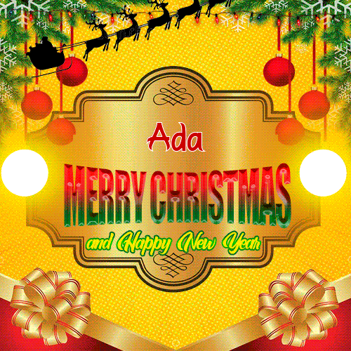 Merry Christmas And Happy New Year Ada