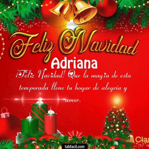 Feliz Navidad Adriana