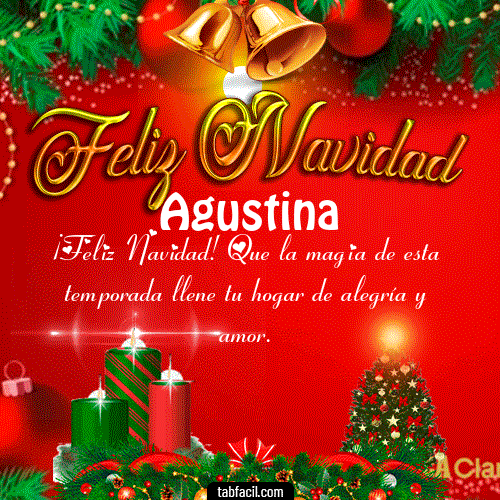 Feliz Navidad Agustina