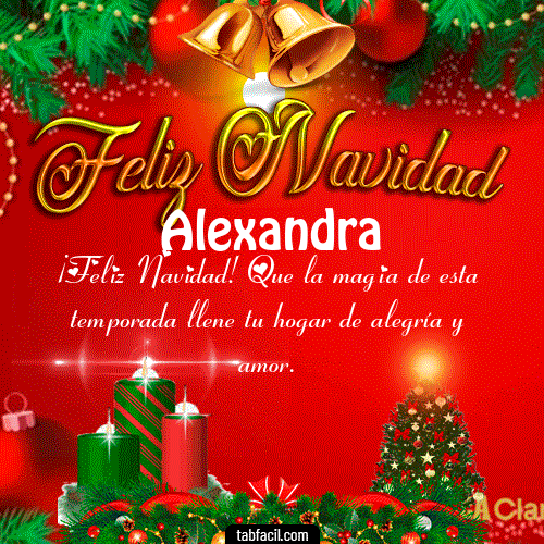 Feliz Navidad Alexandra
