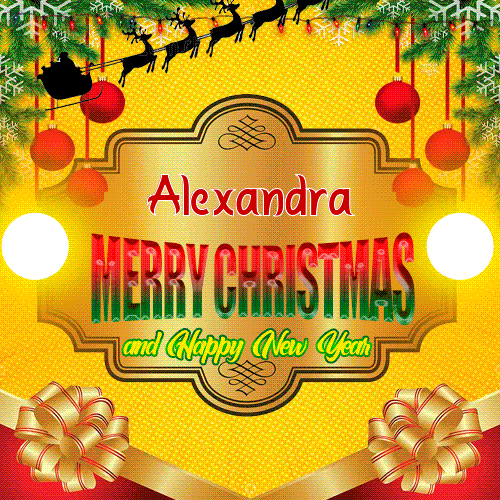 Merry Christmas And Happy New Year Alexandra