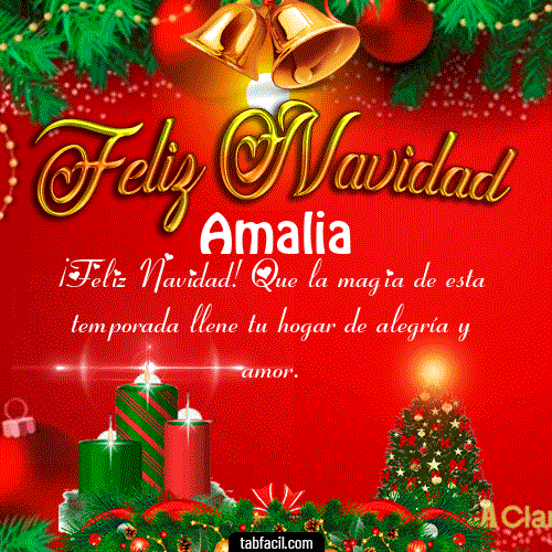 Feliz Navidad Amalia