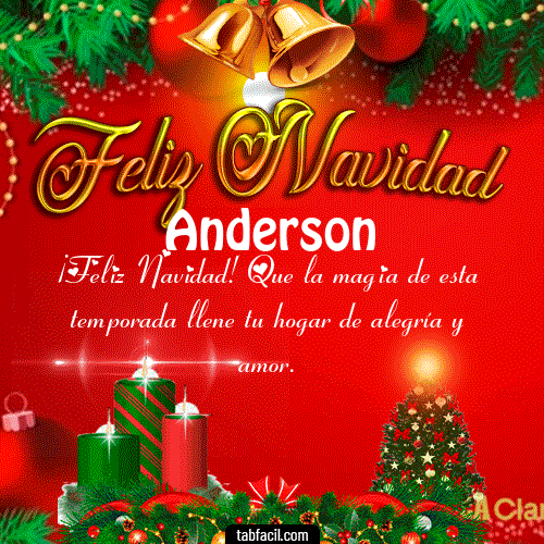 Feliz Navidad Anderson