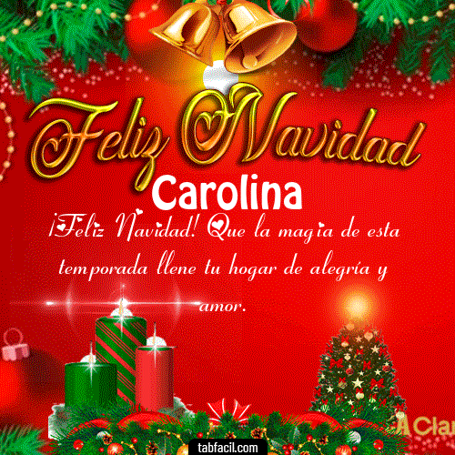 Feliz Navidad Carolina