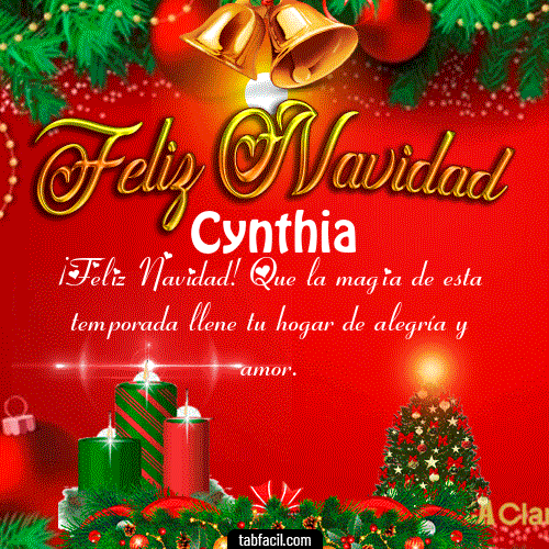 Feliz Navidad Cynthia