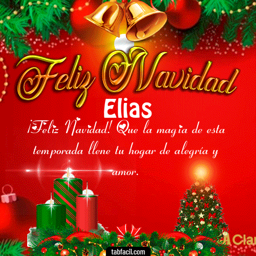 Feliz Navidad Elias