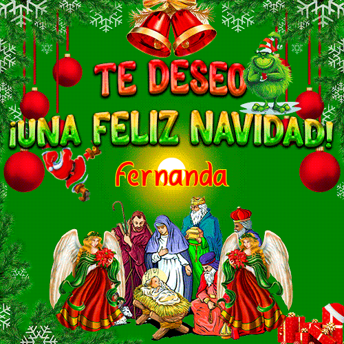 Te deseo!! una Feliz Navidad Fernanda