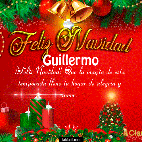 Feliz Navidad Guillermo