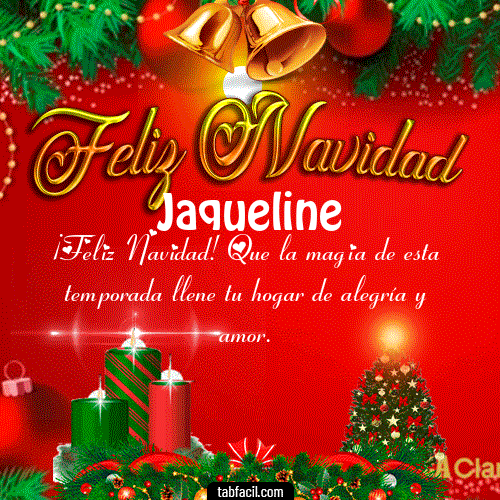 Feliz Navidad Jaqueline