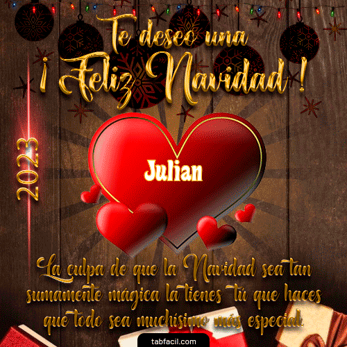 Te deseo Feliz Navidad 2024 Julian