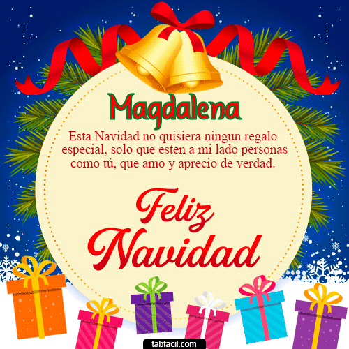 Feliz Navidad IV Magdalena
