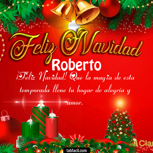 Feliz Navidad Roberto