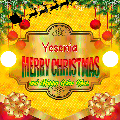 Merry Christmas And Happy New Year Yesenia