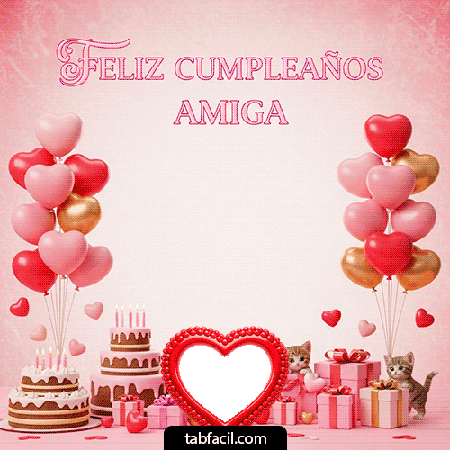 Generar marco foto Feliz Cumpleaños Amiga