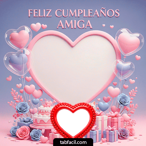 Generar marco foto Feliz Cumpleaños Amiga