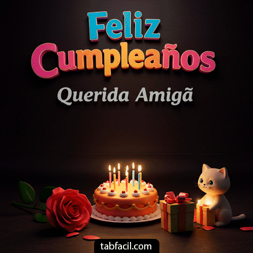 Generar Gif Feliz Cumpleaños Querida Amiga