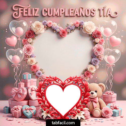 Generar marco foto Feliz Cumpleaños Tía