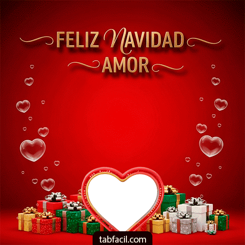 Generar marco foto Feliz Navidad Amor I