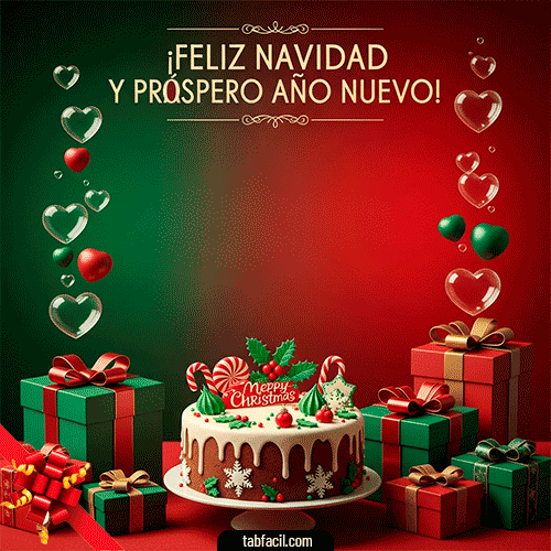 GIF de Feliz Navidad y Próspero Año Nuevo Margarita