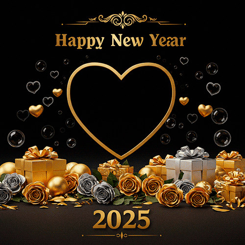 Generar Gif Happy New Year lights Panetón