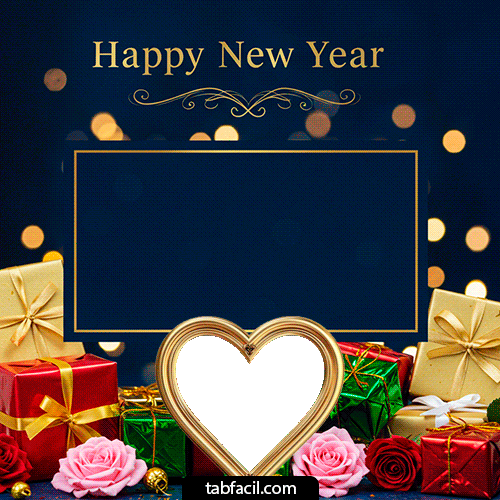 Gif Happy New Year lights Panetón