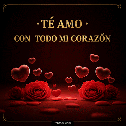 GIF de Te amo con todo mi corazón Belén