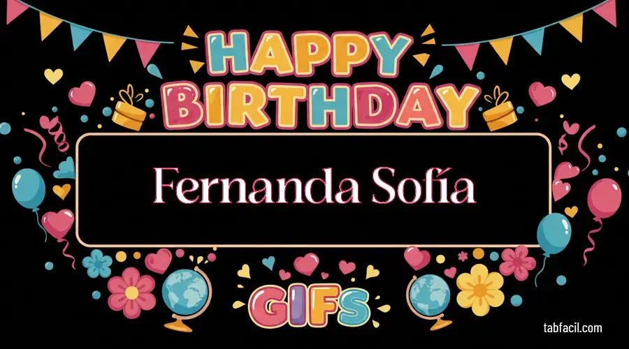Feliz Cumpleaños Fernanda Sofía